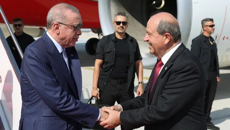 Cumhurbaşkanı Erdoğan KKTC'de