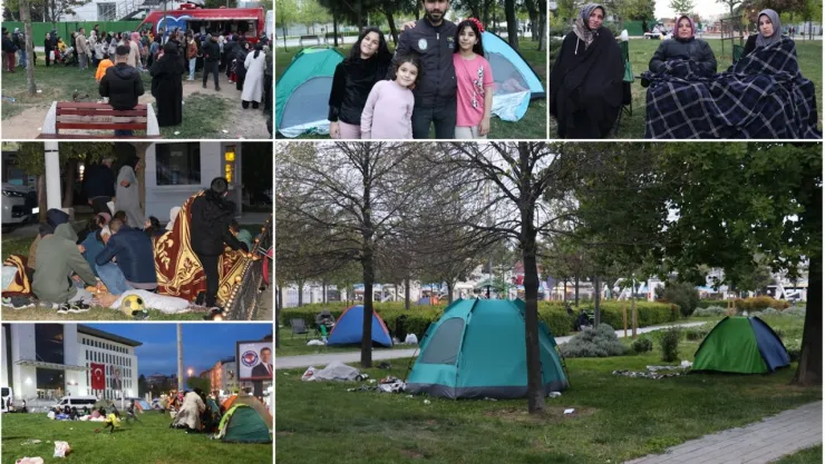 Deprem sonrası parklara akın eden halkın büyük çoğunluğu evlerine döndü