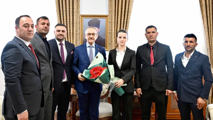 Güvenlik Korucuları Vali Seddar Yavuz'u Ziyaret Etti