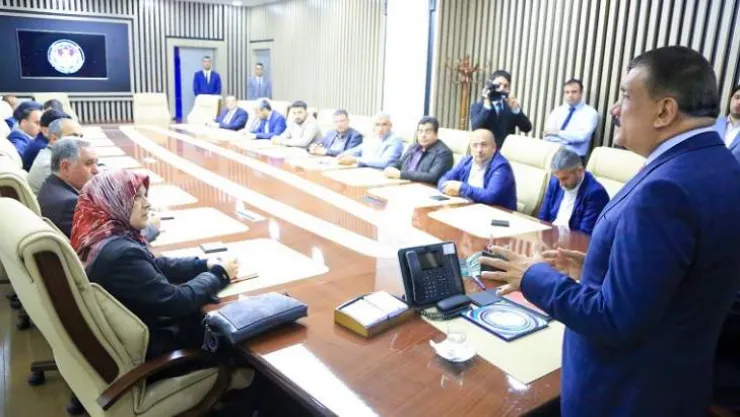 Kahtalı Ve İcra Kurulu Üyeleri, Başkan Gürkan'ı Ziyaret Etti