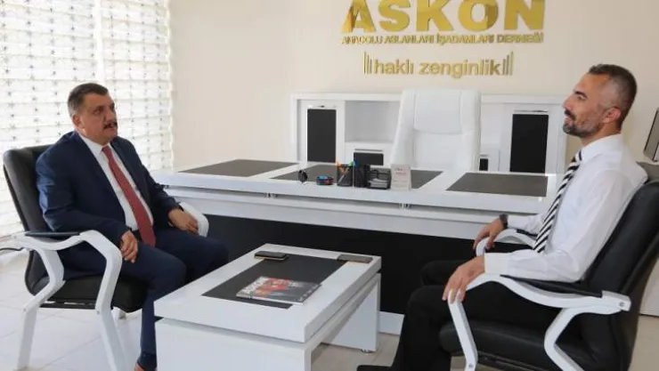 Başkan Gürkan, Akson Malatya Şube Başkanı Karataş İle Bir Araya Geldi