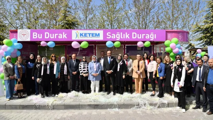 Hanımefendi Hanife Yazıcı KETEM Sağlık Durağı Açılışına Katıldı