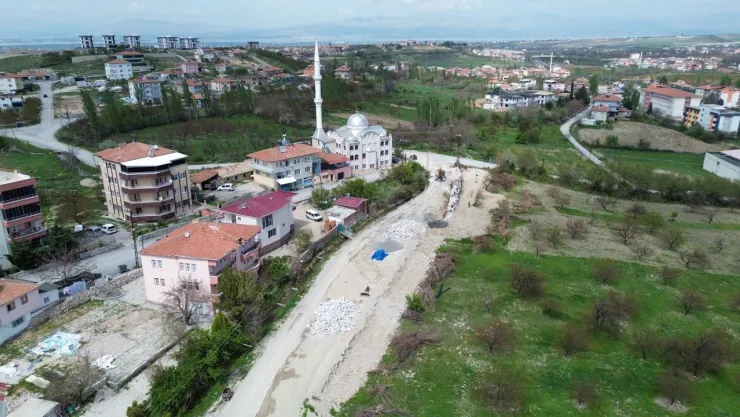 Hanımınçiftliği'ne 950 Metrelik Taş Duvar