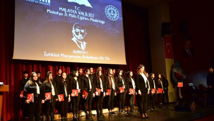 İstiklal Marşının Kabulünün 101. Yıl Dönümü ve Mehmet Akif Ersoy'u Anma Töreni Düzenlendi