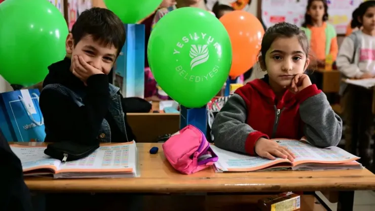 Kaymakam Baytak İle Başkan Çınar, Şahnahan Karşıyaka İlkokulunu Ziyaret Etti