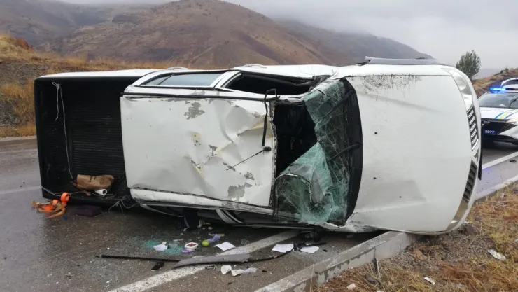 Kayseri Yolu'nda Korkutan Kaza