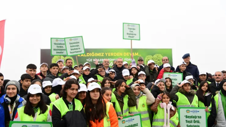 Malatya Büyükşehir Belediyesi'nden ağaçlandırma seferberliği