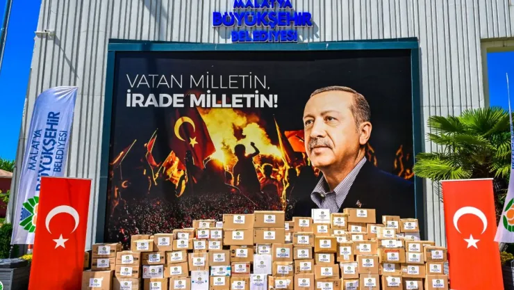 Malatya Büyükşehir Belediyesinden Savaş Bölgesine İlaç Yardımı