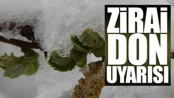 Malatya Çevrelerinde Zirai Don Tehlikesine Dikkat!
