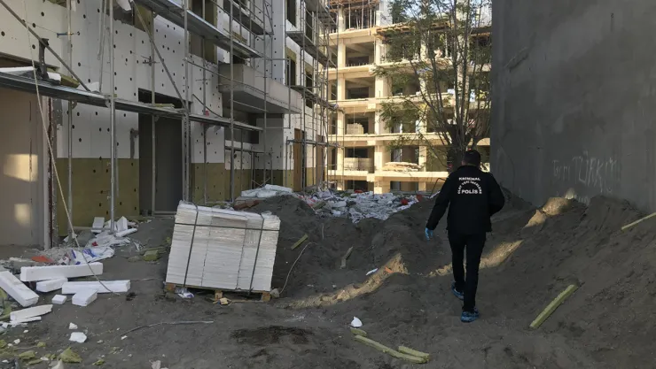 Malatya'da bir işçi inşaattan düşerek yaralandı