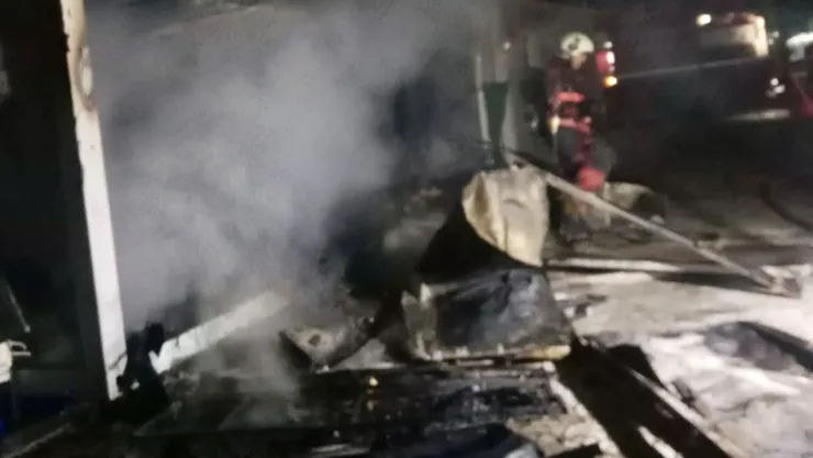 Malatya'da Konteyner Yangını!