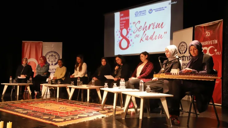 Malatya Kent Konseyi 'Şehrim Ve Kadın' Şiir Dinletisi Programı Düzenledi