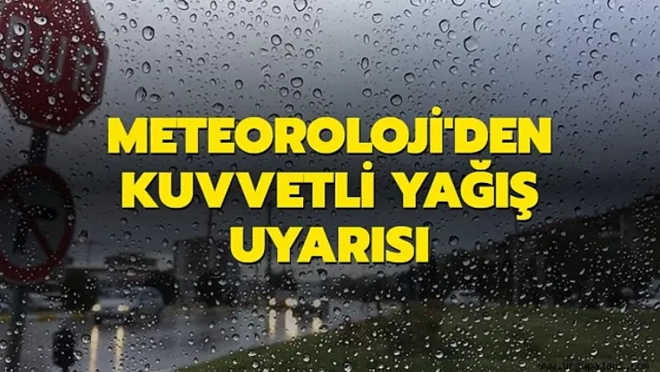 Malatya 'nın Batı ve Kuzeyi Yerel Kuvvetli Sağanak Yağışı Bekleniyor!