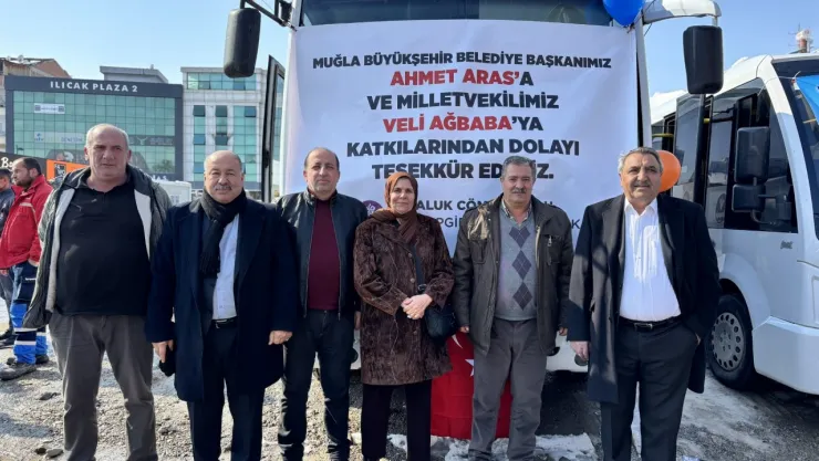 Muğla Büyükşehir Belediyesi tarafından hibe edilen toplu taşıma araçlarının teslim töreni düzenlendi
