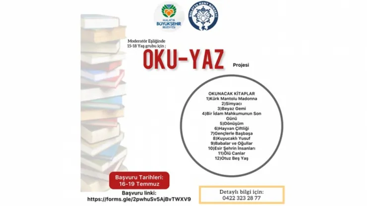 'Oku-Yaz' Projesi İle Kitap Serüveni Başlıyor