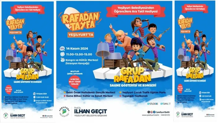 'Rafadan Tayfa' Müzikal Gösterisi 14 Kasım'da Sahnelenecek