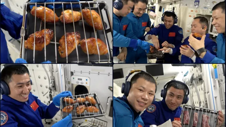 Shenzhou-20 ve Shenzhou-21 Mürettebatı Uzayda İlk Kez Barbekü Keyfi Yaptı
