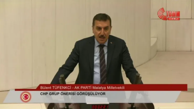 Tüfenkci Meclis'te konuştu