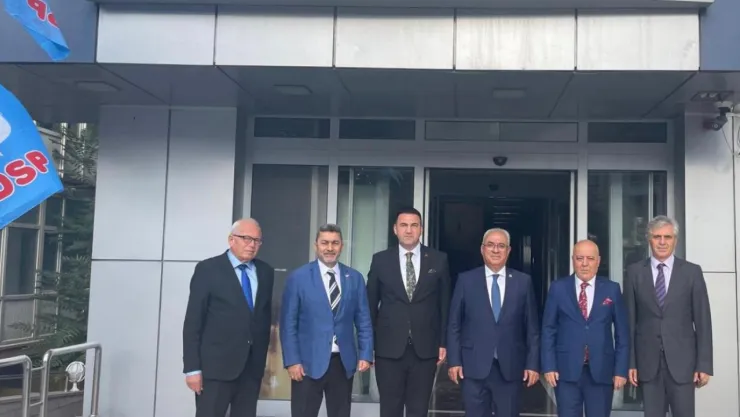 TÜMKON dan DSP Genel Başkanı Aksakala ziyaret