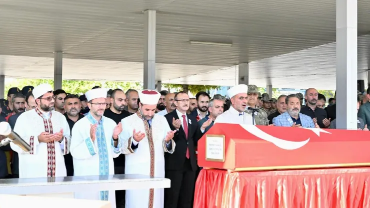 Vali Seddar Yavuz, Şehit Mehmet Kökcü'nün Cenaze Törenine Katıldı