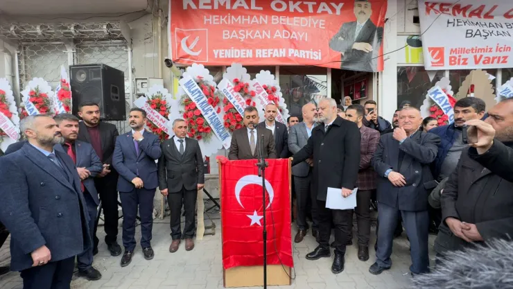 Yeniden Refah Partisi Hekimhan 1. Seçim İrtibat Bürosunun açılışı yapıldı.
