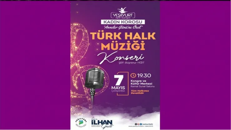 Yeşilyurt Kent Konseyi Kadın Korosunun 'Anneler Günü' Konseri