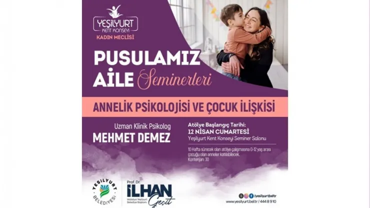 Yeşilyurt Kent Konseyi'nden Annelere Özel Atölye: 'Pusulamız Aile' Seminerleri Başlıyor!
