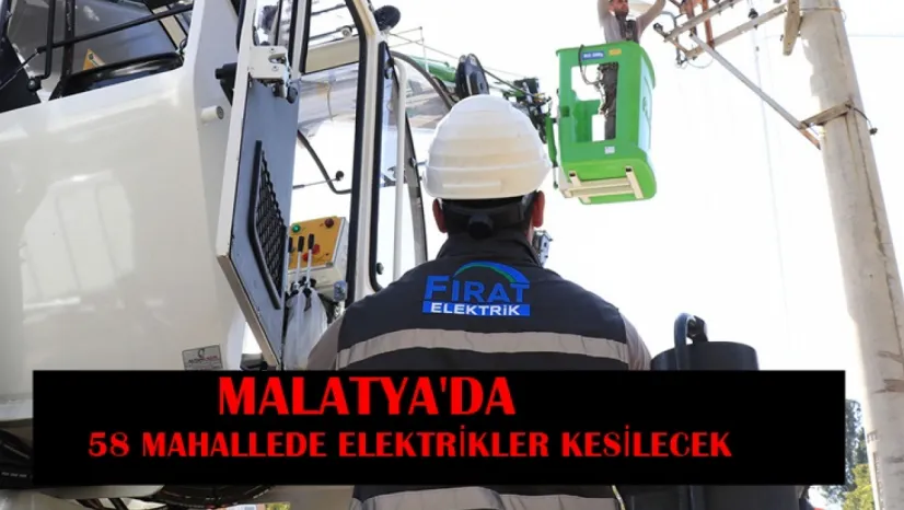 58 Mahallede Elektrikler Kesilecek