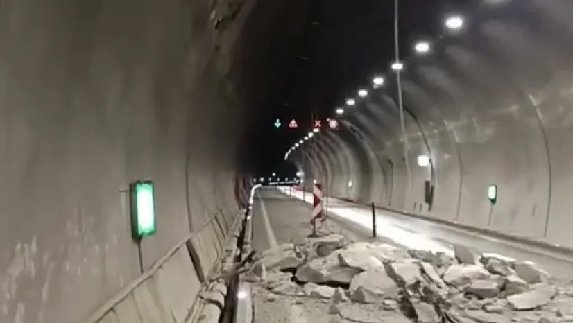 Bakım Altındaki Erkenek Tüneli'nde Göçük