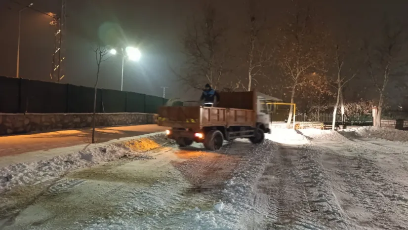 Battalgazi'de Eğitime Kar Engeli Kaldırıldı