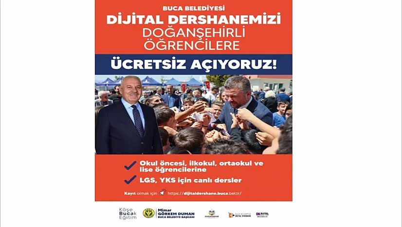 Buca'dan Doğanşehir'e Eğitim Desteği: Öğrencilere Ücretsiz Dijital Dershane