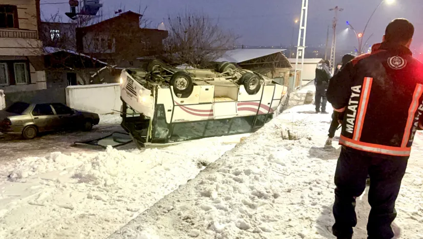 Buzlanma Faciası Ucuz Atlatıldı: Malatya'da 9 İşçi Yaralandı