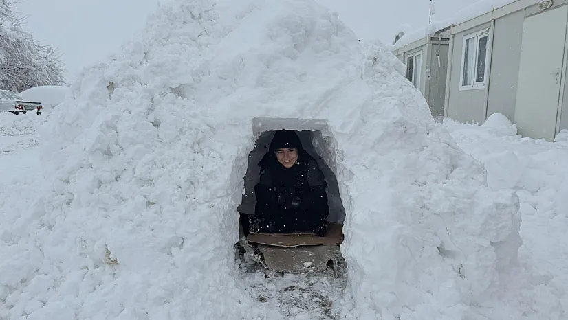 Doğanşehir Beyaza Büründü: Kar Kalınlığı Yer Yer 1 Metre