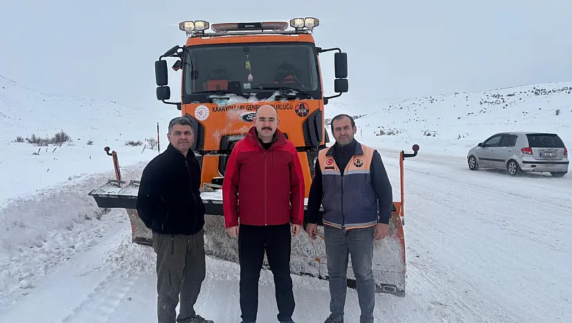 Doğanşehir'de Kar Mesaisi: Kaymakam Sahada