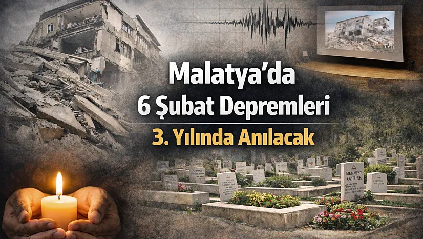 Malatya'da 6 Şubat İçin Kapsamlı Anma Programı