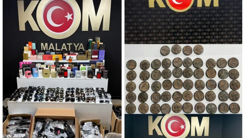 Malatya'da Kaçakçılık Operasyonu: Tarihi Eser Sikkeler Ele Geçirildi