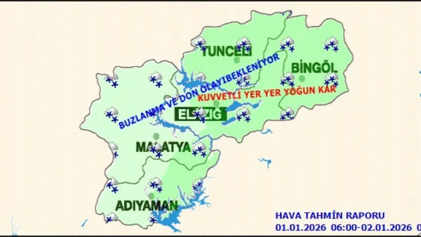 Malatya'da Kuvvetli Kar ve Fırtına Uyarısı: Tedbirli Olun