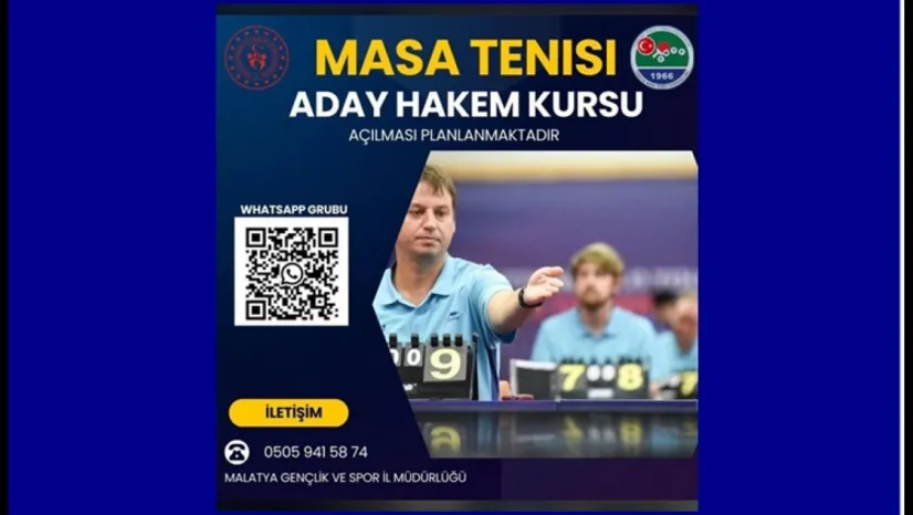 Masa Tenisi Hakemlik Kursu Başvuruları Başladı