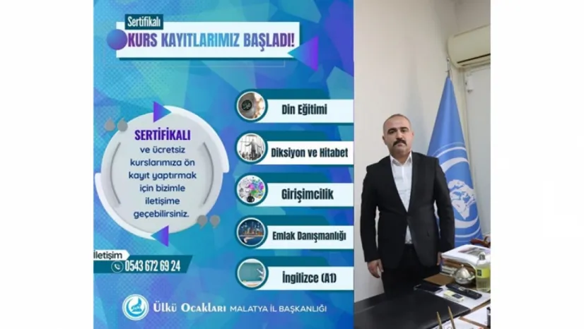 Ülkü Ocakları Malatya: Eğitim ve Kültür Vakfı Sertifikalı Kurslarla Öğrencilerle Buluşuyor