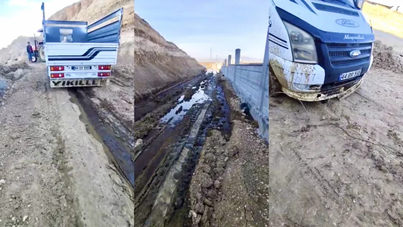 Yeşilyurt'ta Atık Skandalı: Çamura Saplanan Araçta Maddi Hasar Oluştu