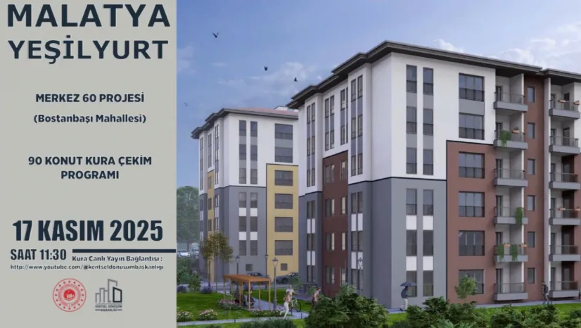 Yeşilyurt'taki Rezerv Alanlarda Üretilen Konutlar İçin Kura Tarihi Belli Oldu