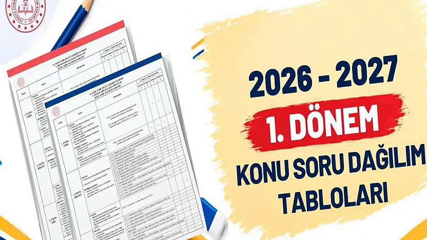 2026-2027 Eğitim Yılı Ortak Yazılı Sınavlarının Konu ve Soru Dağılımları Yayımlandı