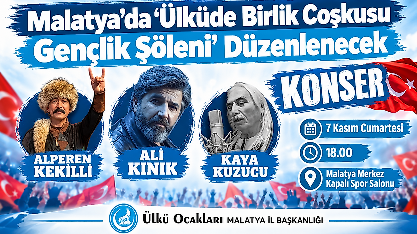 Ali Kınık, Alperen Kekilli ve Kaya Kuzucu Malatya'da Sahne Alacak