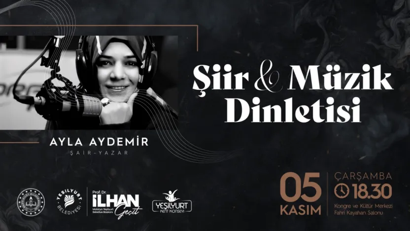 Ayla Aydemir Malatyalılarla Buluşuyor: Şiir ve Müzik Dinletisi 5 Kasım'da