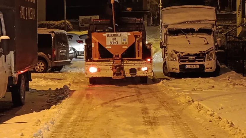 Battalgazi Belediyesi Kar Mesaisinde