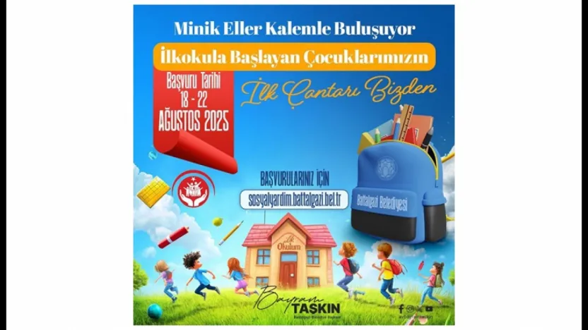 Battalgazi Belediyesi'nden Ailelerin Yükünü Alacak Kırtasiye Desteği