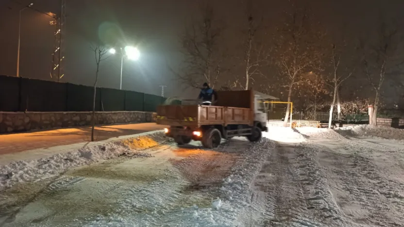 Battalgazi'de Eğitime Kar Engeli Kaldırıldı