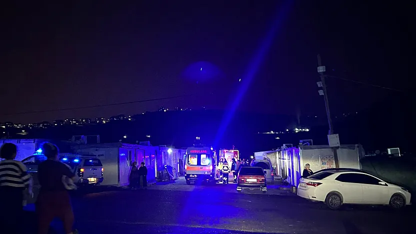 Battalgazi'de Konteyner Kentte Korkutan Yangın