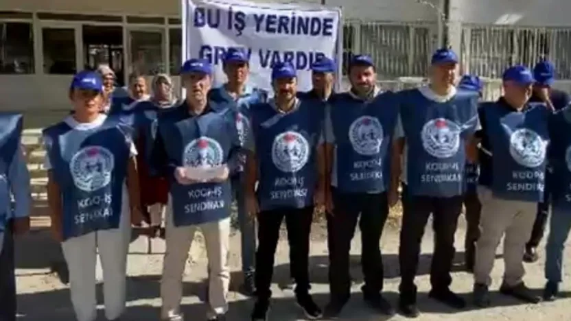 Battalgazi SYDV Çalışanları Greve Gitti