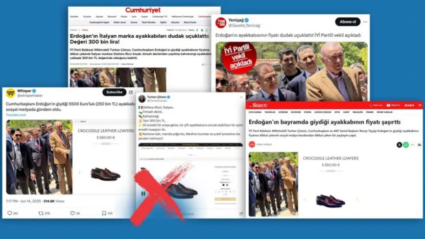Cumhurbaşkanı Erdoğan'ın ayakkabısıyla ilgili '5 Bin 500 Avro' iddialarına yalanlama